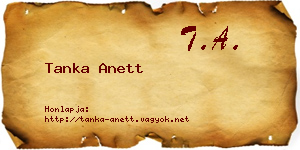Tanka Anett névjegykártya